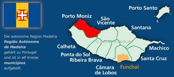 Region Porto Moniz auf Madeira