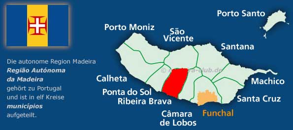 Region Ribeira Brava auf Madeira
