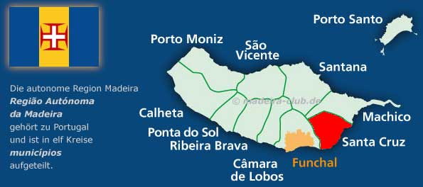 Region Santa Cruz auf Madeira